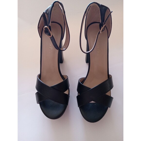 DREAM PAIRS Women's Size 9 Ankle Strap Open Toe High Stilettos Heel Pump Shoes - Picture 9 of 10